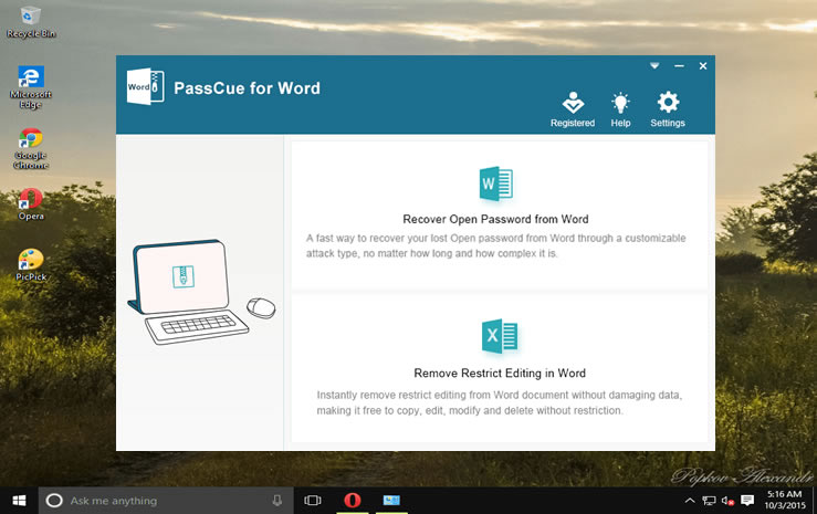 Free ms word password remover
